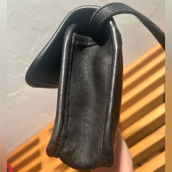 Vintage Coach Black Geometric Clutch Style #9044 Crossbody/Mini Bag - Picture 13 of 16